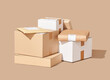 © Martí Sans/Stocksy - Stack of parcels in paper packages