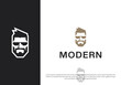© Rezaalfarid204 - man face logo design with glasses. logo template