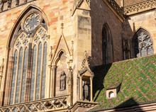 Details Of Saint Martin Church. Colmar. Alsace. France