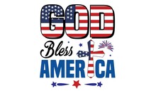 God Bless America Svg T-Shirt Design