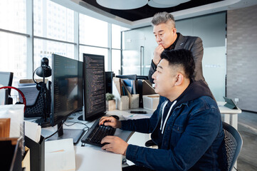 Business people working in office