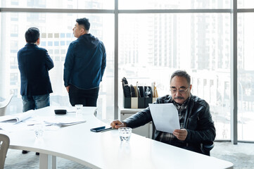 Senior businessman in the office