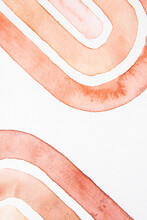Abstract Art Pattern Lines On White Background