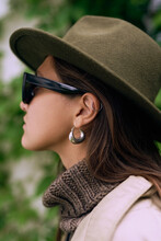 Woman Profile In Sunglasses
