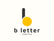 Modern letter b logo design