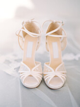 Pair Of White Wedding Shoes