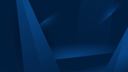3D abstract dark blue background with dots pattern vector design, technology theme, dimensional dotted flow in perspective, big data, nanotechnology.
