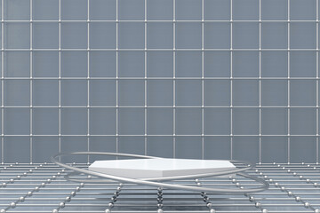 Wall Mural - display stand design. 3d product display. 3d rendering.