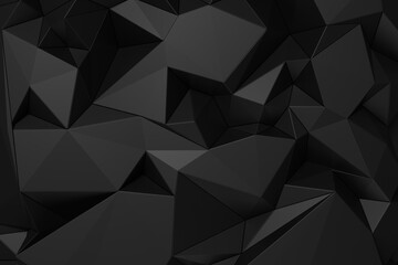 Wall Mural - modern tile wall. darkness background design. 3d rendering.