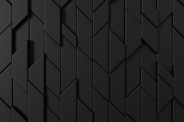 Wall Mural - modern tile wall. darkness background design. 3d rendering.