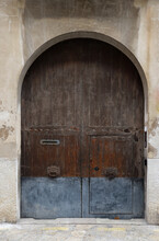 Old Wooden Door In Majorcan Street