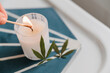© jamie grill atlas/Stocksy - Cannabis Spa Candle