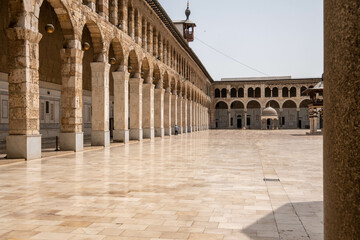 Wall Mural - Damascus, Syria - May, 2022:  The Umayyad Mosque, also known as the Great Mosque of Damascus