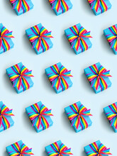 Rainbow Gift Box Seamless Pattern
