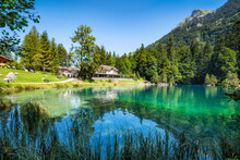 Blausee Lake Near Kandergrund, Bernese Oberland, Switzerland	
