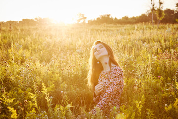 girl in the field