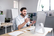 © Liubomir - Sad and anxious man working in the office, businessman frustrated by the result of work tired and depressed looking at the monitor screen