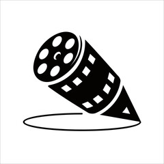 Wall Mural - Creative Film Logo Design Template Vector. Cinema Film Industry Logo Vector Illustrations
