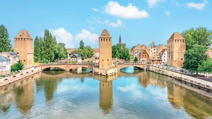 Canvas Print - Architecture in Strasbourg city