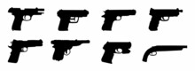 Pistol Gun Silhouette Icon