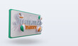 © dwiangga - 3d Summer party day love Ireland flag rendering left view