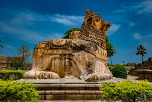 Wall Sculpture In An Indian Temple - Gangaikonda Cholapuram Temple, Tamil Nadu