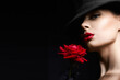 © eugenepartyzan - Beautiful young Woman In Hat and Flower