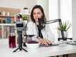 © Stocked House Studio - Female nutritionist talking about hibiscus drink infusion tea