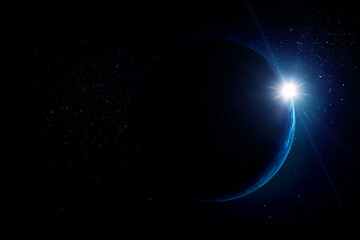 Wall Mural - image of planet in outer space.