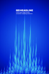 Wall Mural - radiating up the luminous lines of the internet velocity vector background