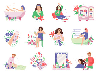 Poster - Beauty Care Icon Set