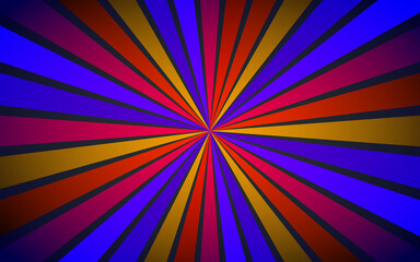 Poster - Colorful bright rays, abstract background with ray