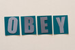 obey sign