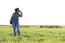 A Girl Travels The Summer In The Country