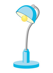 Poster - blue desk lamp