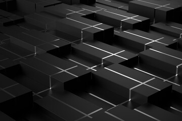 Wall Mural - abstract background of cube. 3d rendering.