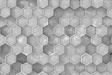 Wall Mural - modern tile wall. 3d rendering.