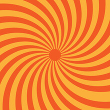 Orange Twisted Sunburst Background, Vector Twisted Sunburst, Sun Rays Vector Background, Sunburst Wallpaper, Abstract Background With Orange Rays