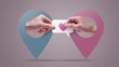 © stokkete - Couple sharing love messages online