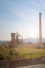 View Of Italsider Di Bagnoli, A Steel Factory Abandoned 