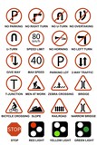 Fototapeta  - road traffic signs icon set vector icon illustration sign 