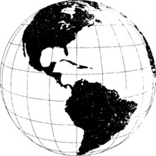 Vintage World Map Element Illustration With A Transparent Background