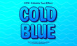 © anggi wibisono - Cold blue editable text effect
