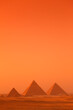 Pyramids at sunset, Giza, Egypt