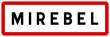 © BaptisteR - Panneau entrée ville agglomération Mirebel / Town entrance sign Mirebel
