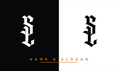 LS,  SL,  L,  S    Abstract  Letters  Logo  Monogram
