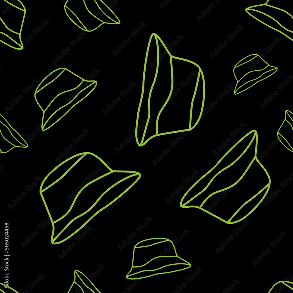 Vector illustration. Bright flying seamless pattern with simple contour ...