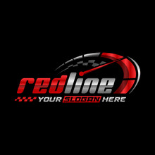 Redline Logotype, Design Symbol. Automotive Car Logo.