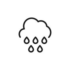 Wall Mural - forecast and weather concept. minimalistic monochrome signs suitable for apps, sites, advertisement.
