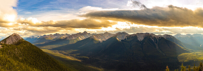 Canvas Print - Bow Valley in Banff national park